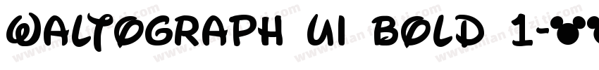 Waltograph UI Bold 1字体转换